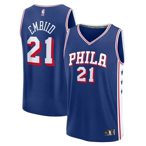 Championship Joel Embiid PHI NBA Jersey - Team Colors - Fan Favorite