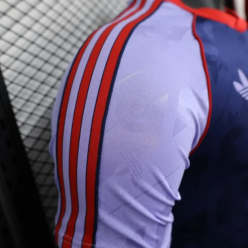 Player Arsenal Purple Retro Model Soccer retro kit