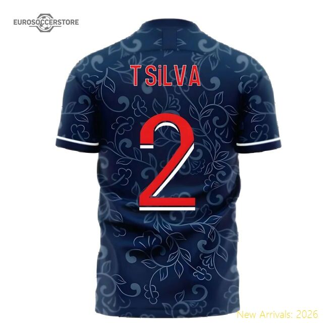 Premium Paris 2025-2026 Home Concept Football Kit (Libero) (T.Silva 2)