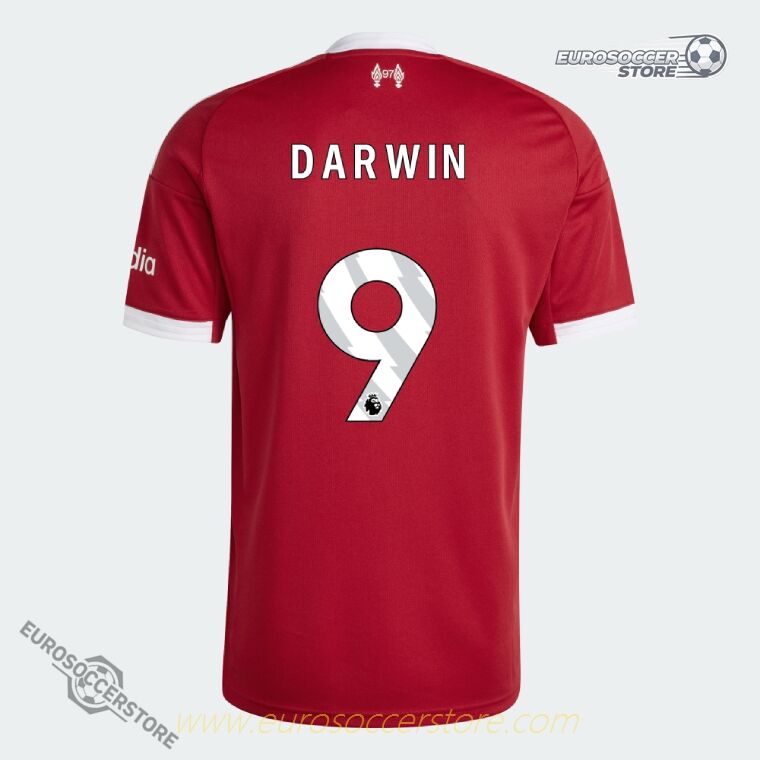 Liverpool's DARWIN 9 Home Jersey for the 25-26 season