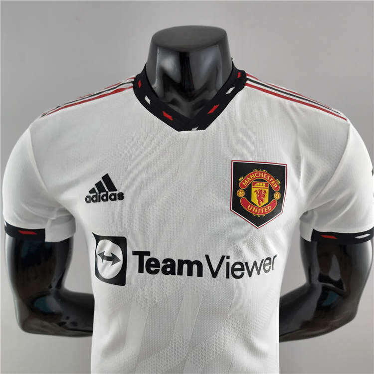 Manchester United 2223 Away Kit White Soccer Jersey Authentic Version