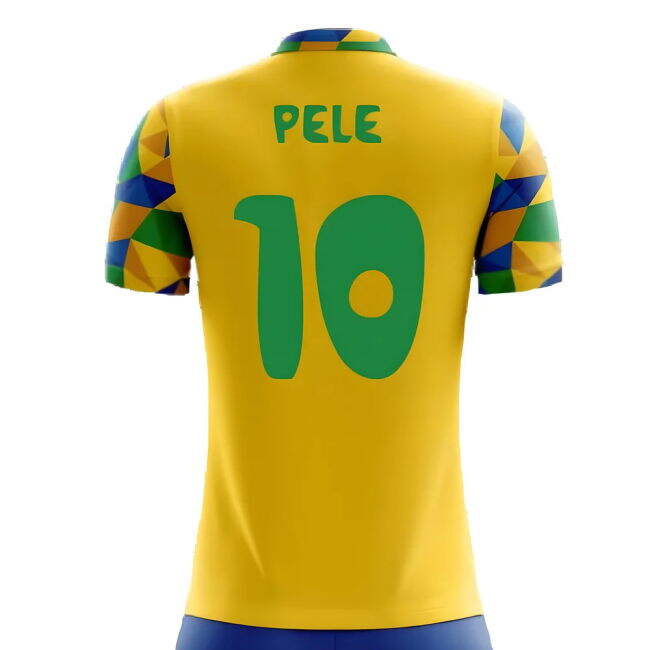 World 2025-2026 Brazil Home Concept Football Shirt (Pele 10) - Kids