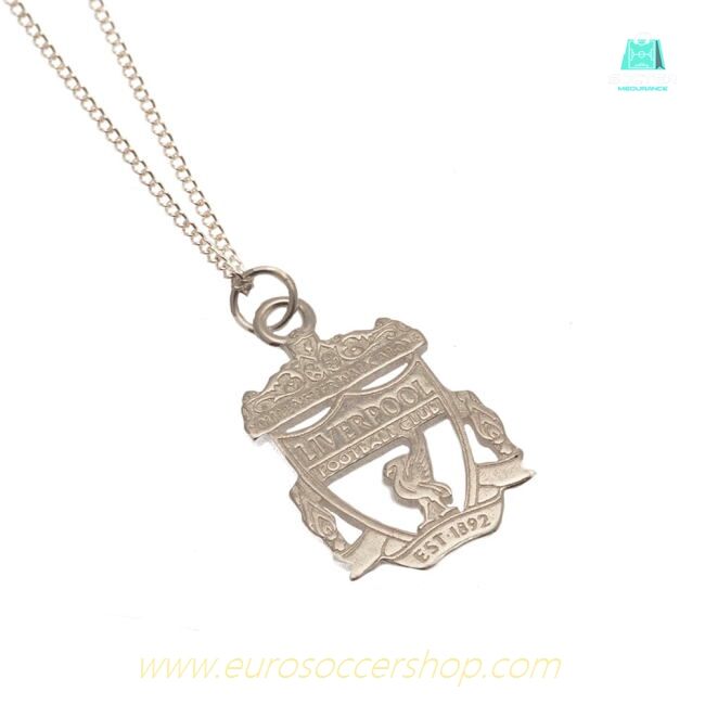 Liverpool FC Sterling Silver Pendant & Chain CR Small