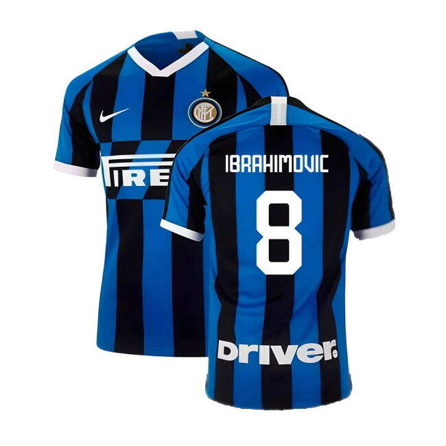 Ibrahimovic 8 2019-2020 Inter Milan Football Club Home Strip