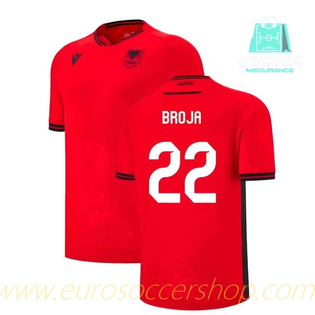 2025-26 Edition Albanian NT Home Jersey (Broja 22)