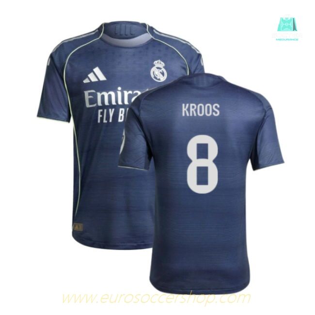 2025-2026 Real Madrid Authentic Away Shirt (Kroos 8)