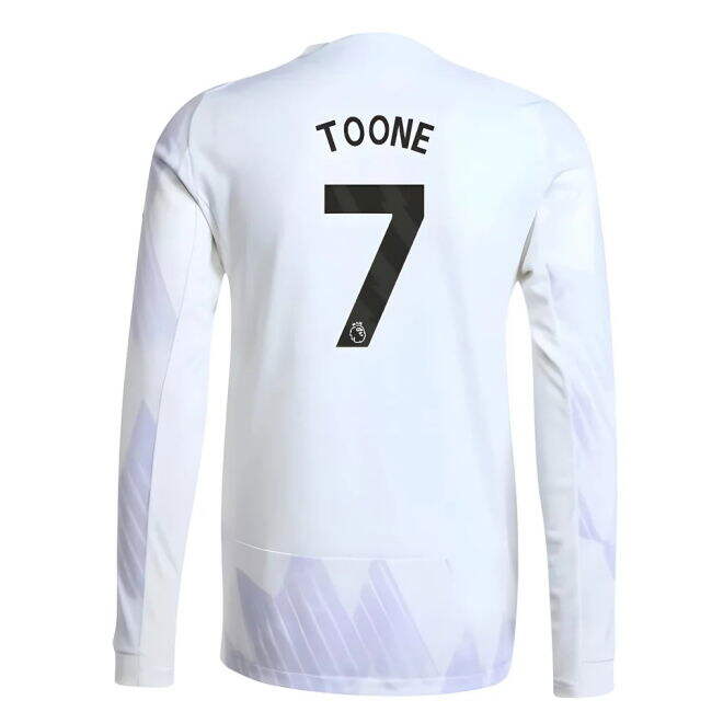 2025-2026 Man Utd Authentic Long Sleeve Away Jersey (Toone 7)