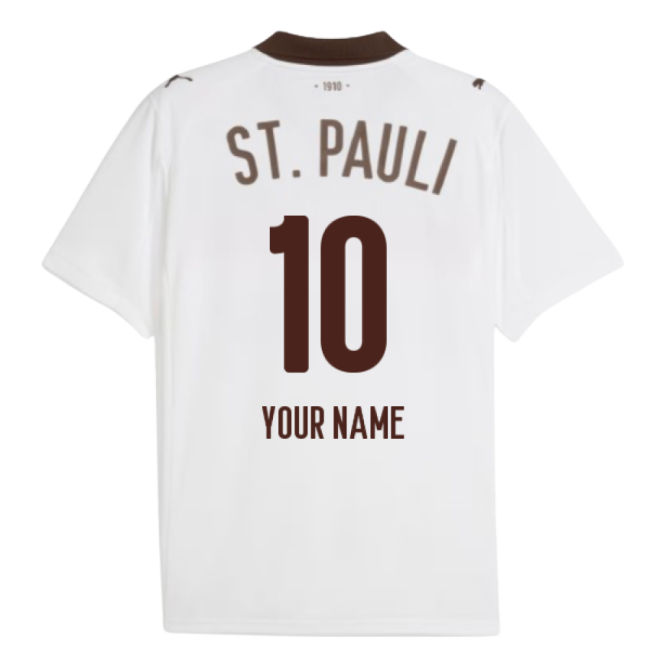 Best-Selling Supporter 2025-2026 St Pauli Away Shirt (Your Name)
