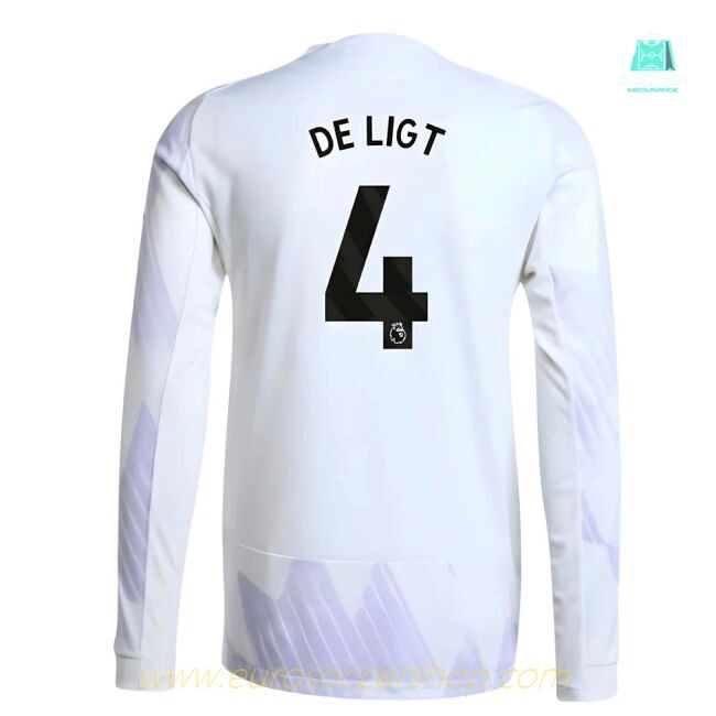 2025-2026 Man Utd Authentic Long Sleeve Away Shirt (De Ligt 4)