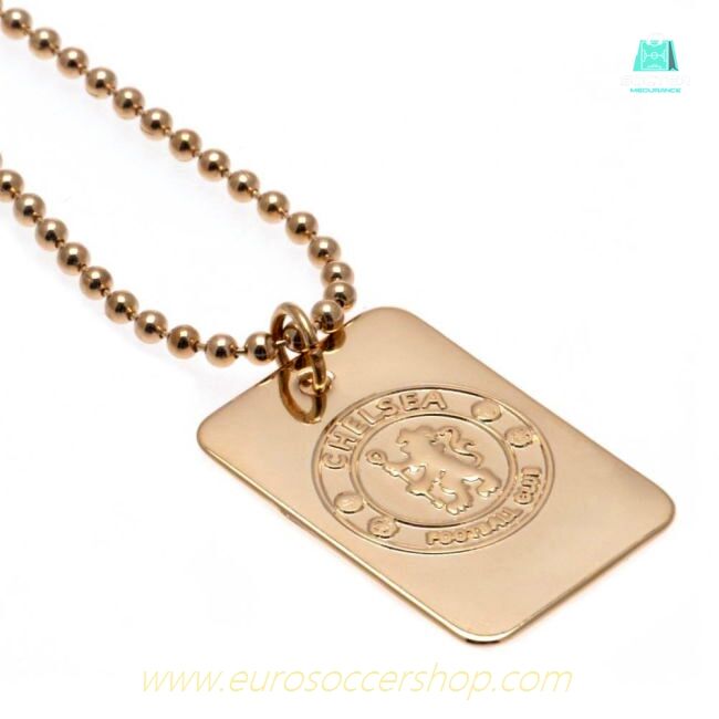 Chelsea FC Gold Plated Dog Tag & Chain