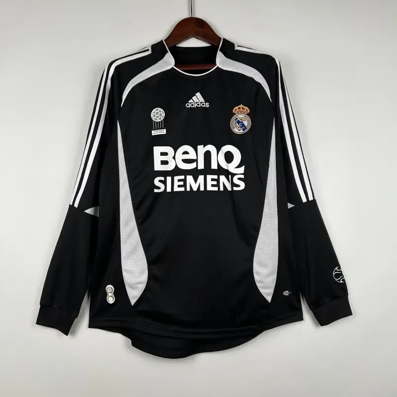 2006-2007 Long Sleeve Real Madrid Third retro kit