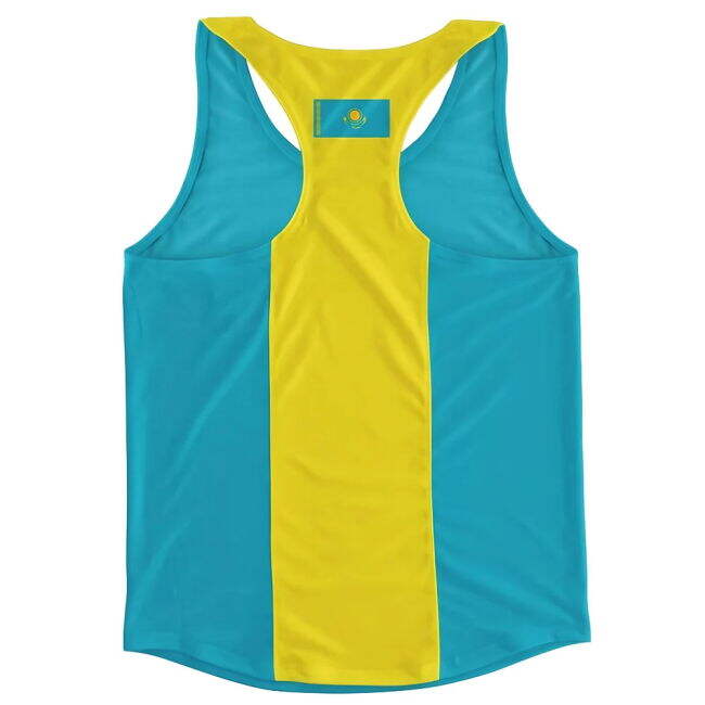Kazakhstan Flag Running Vest Performance Euro Oranje Premium