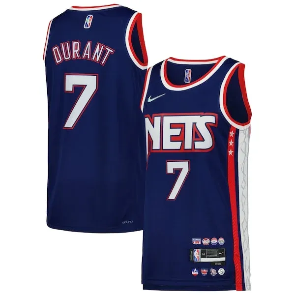 Kevin Durant BKN Swingman Jersey - vintage Basketball - Blue