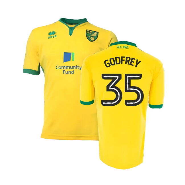 Premium Quality Proud Norwich Home Shirt Good Xxl Godfrey #35 Mode...