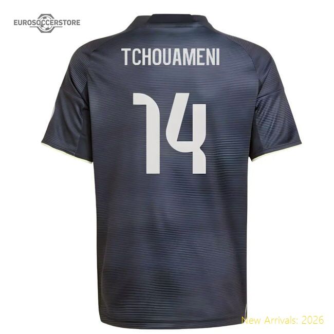 Outstanding 2025-2026 Real Madrid Away Jersey (kids) (tchouameni 14)