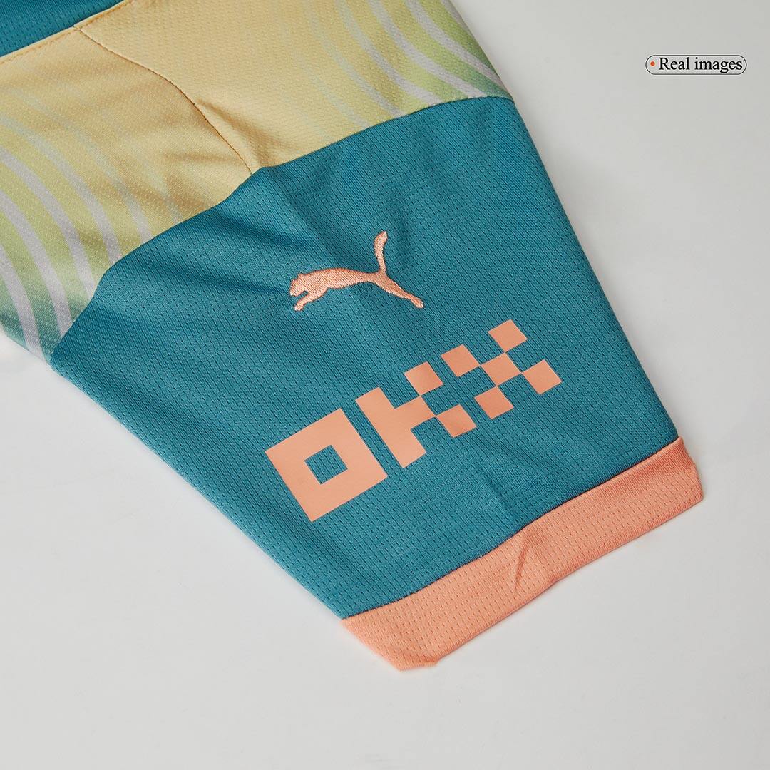 Manchester City Fourth Away Kids Soccer Jerseys Kit- Definitely City (UCL)