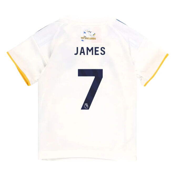 James 7 2026 Collection Leeds Home Football Shirt 2025-2026 (Baby)