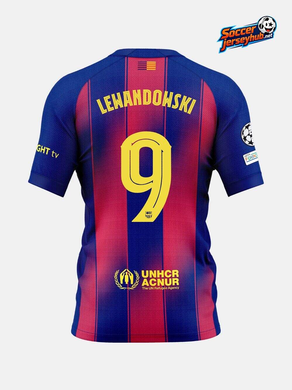 LEWANDOWSKI 9 | UCL Men's home jersey 25/26 FC Barcelona