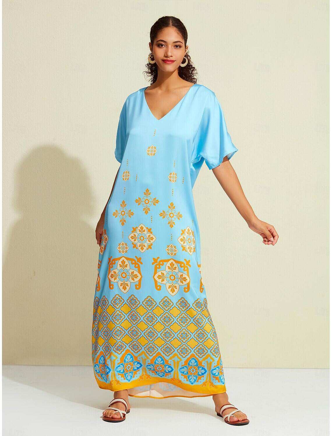 Satin Boho Double Slit Crew Neck Sleeveless Tank Top