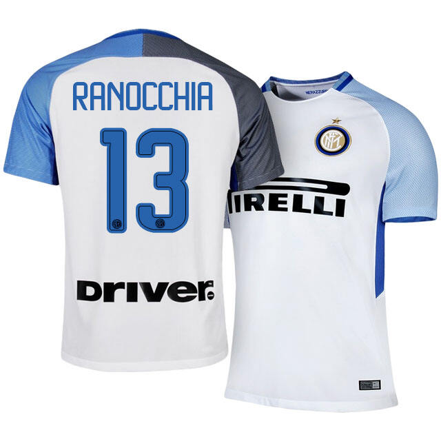 Inter Milan Away 201718 13 Andrea Ranocchia Soccer Jersey Shirt -