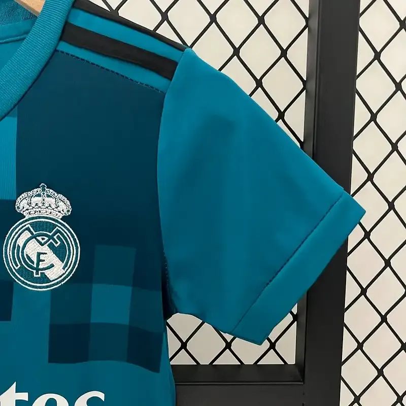 2017-2018 Kids Real Madrid Third retro kit