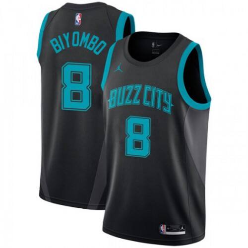Hornets Bismack Biyombo #8 Superior 2018 City NBA Swingman Jersey