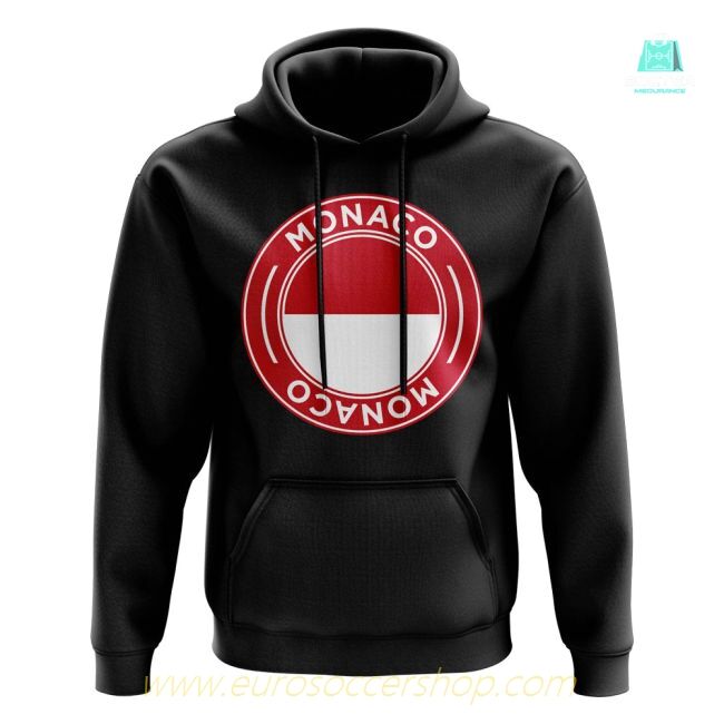 Monaco Football Badge Hoodie (Black)