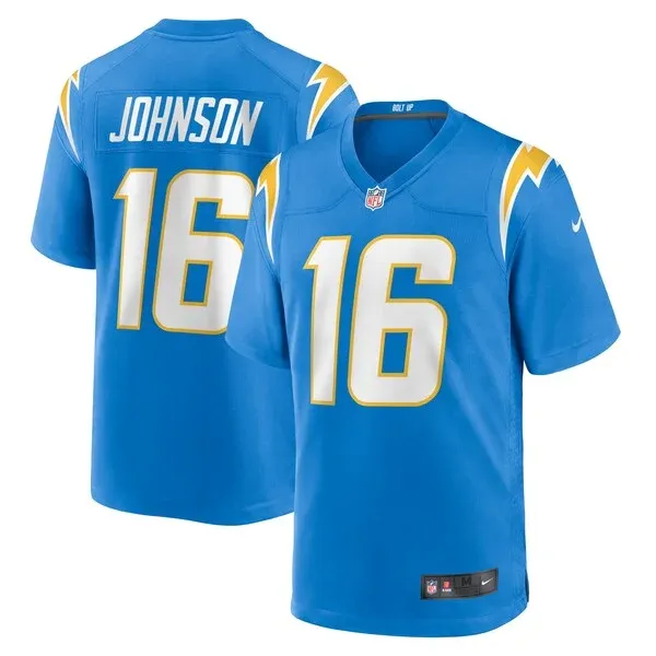 None Tyler Johnson Game Jersey - Blue | NFL Player Jersey | NFL Footba