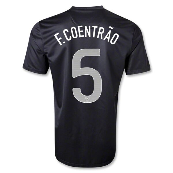 2013 Portugal 5 FCOENTRAO Away Black Shirt - Official Replica 4660