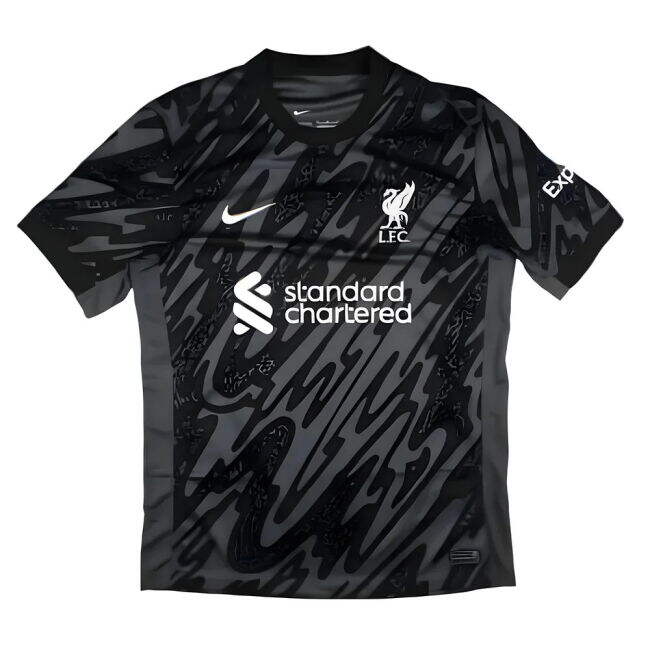 2024-2025 Liverpool Home Lightweight UV Protection Trendy Black A#638