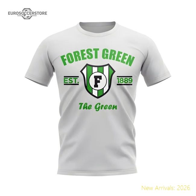 Forest Green Established Football T-shirt (white) - Cost-effective