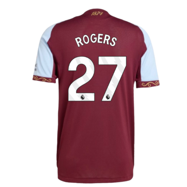 Vintage Aston Villa 2025-2026 Aston Villa Authentic Home Shirt (Rog...