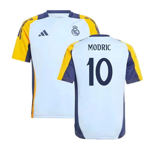Genuine Copy Real Madrid Training Fan Shirt for Kids (Modric 10)