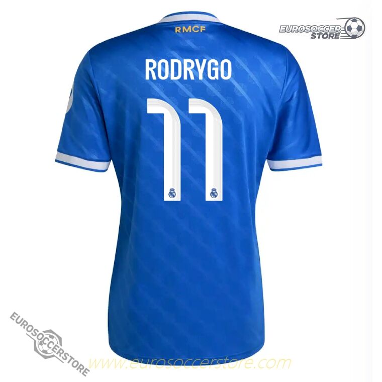 Rodrygo's Number 11 Third Jersey for Real Madrid in the 25-26 Season