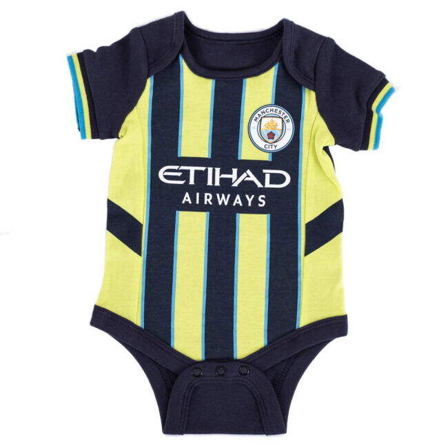 match worn Manchester City FC 24/25 Season 2 Pack Bodysuit 9-12 Mths