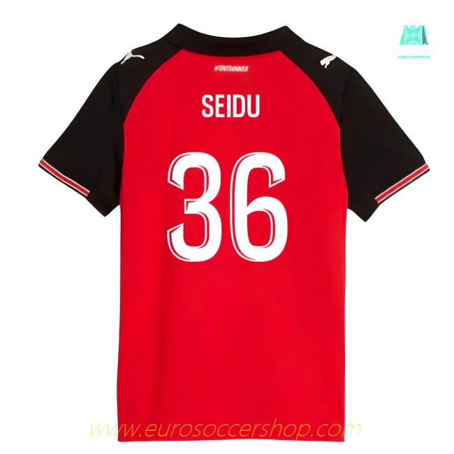 2025-2026 Stade Rennais Home Shirt (Kids) (Seidu 36)