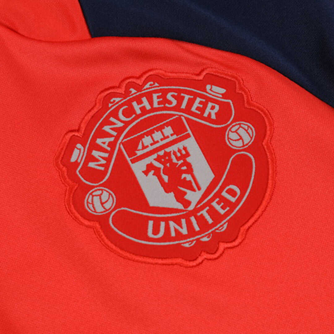 Manchester United Zipper Sweatshirt Kit(Top+Pants) 2024/25Authentic Ki