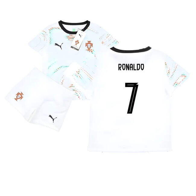 Ronaldo 7 Game Replica Portugal Away Supporter Kit (Adults)