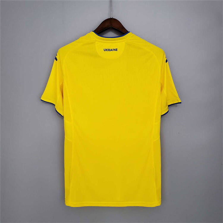 High Performance Ukraine Euro 2020 Home Yellow Soccer Jersey Football