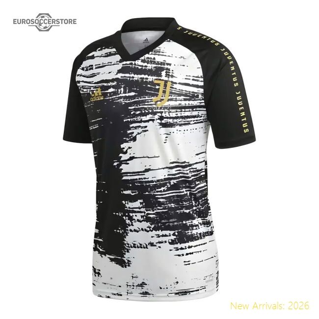 Luxury 2020-2021 Black And Whites Pre-match Training Shirt