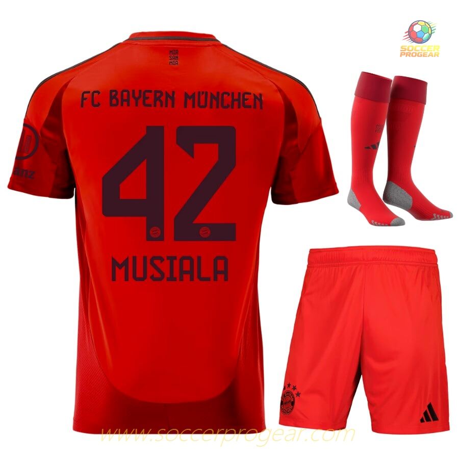 Team Football Jersey Football Jersey Set Youthren's Bayern Munich Home 2024-2025 Season Musiala