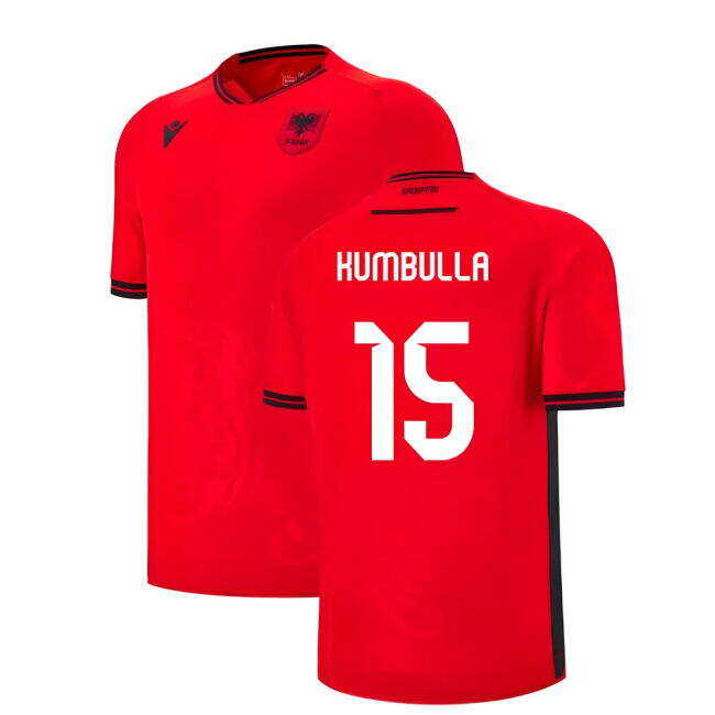 Sweet 2025-2026 Albania Home Shirt (Kumbulla 15) Avant-garde