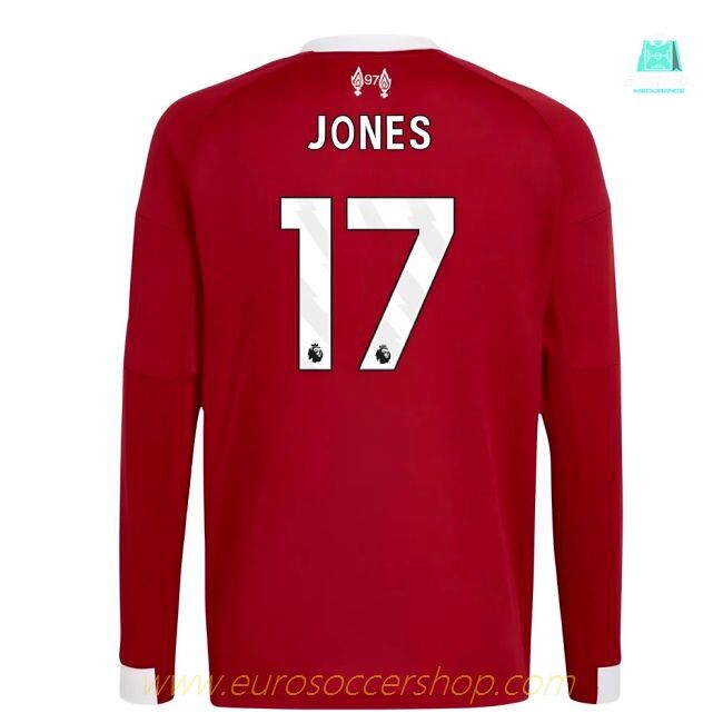 2025-2026 Liverpool Long Sleeve Home Shirt (Kids) (Jones 17)