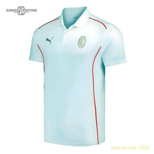 2024-2025 Ac Milan Casuals Fan Polo (white) - Budget-friendly