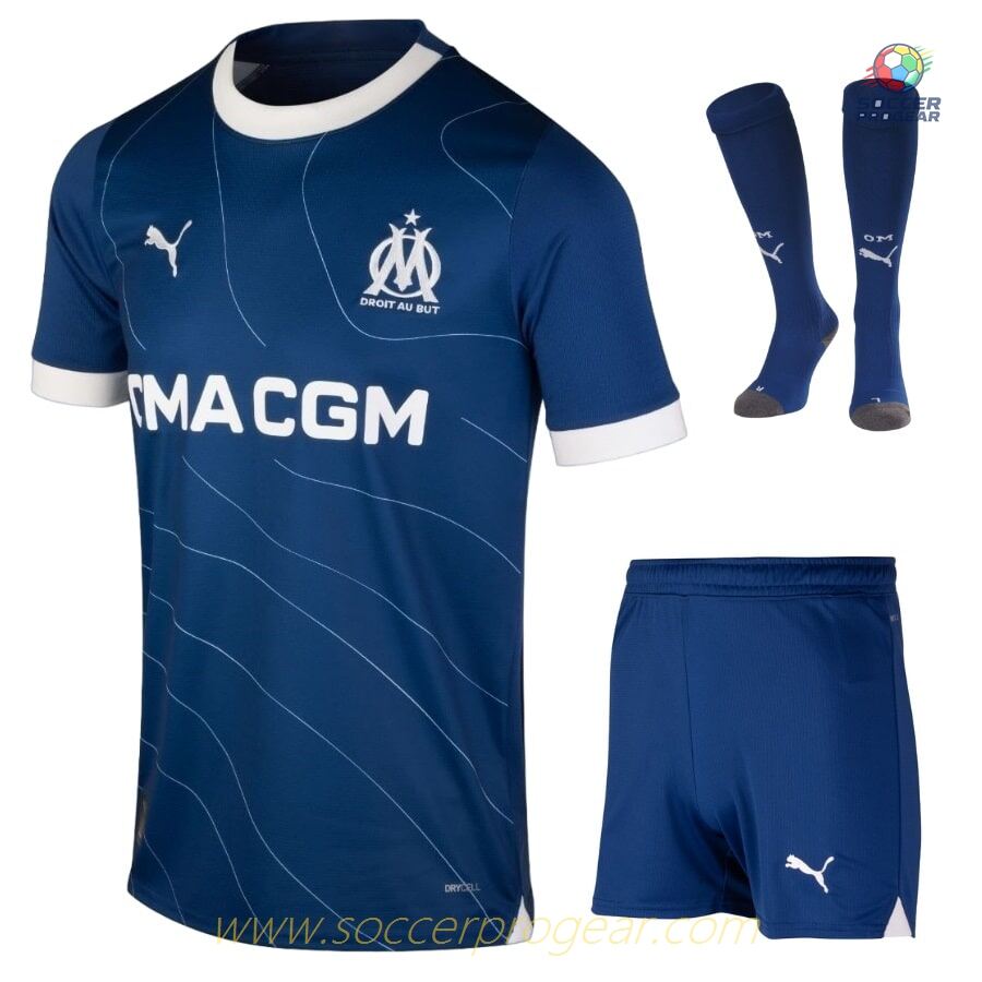 OM Match Quality 2023 2024 AWAY KIDS KIT JERSEY