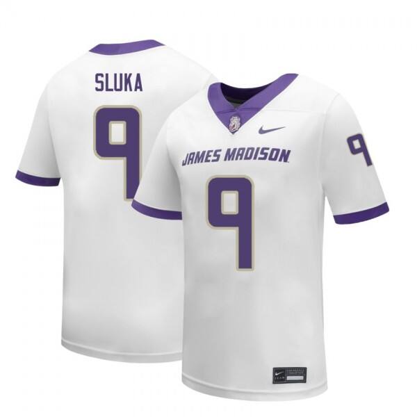 Men Elite Program #9 Matthew Sluka White Officially Licensed Jersey