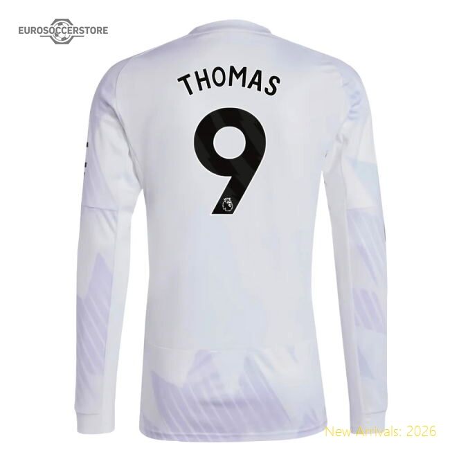 Official 2025-2026 Man Utd Long Sleeve Away Shirt (thomas 9)