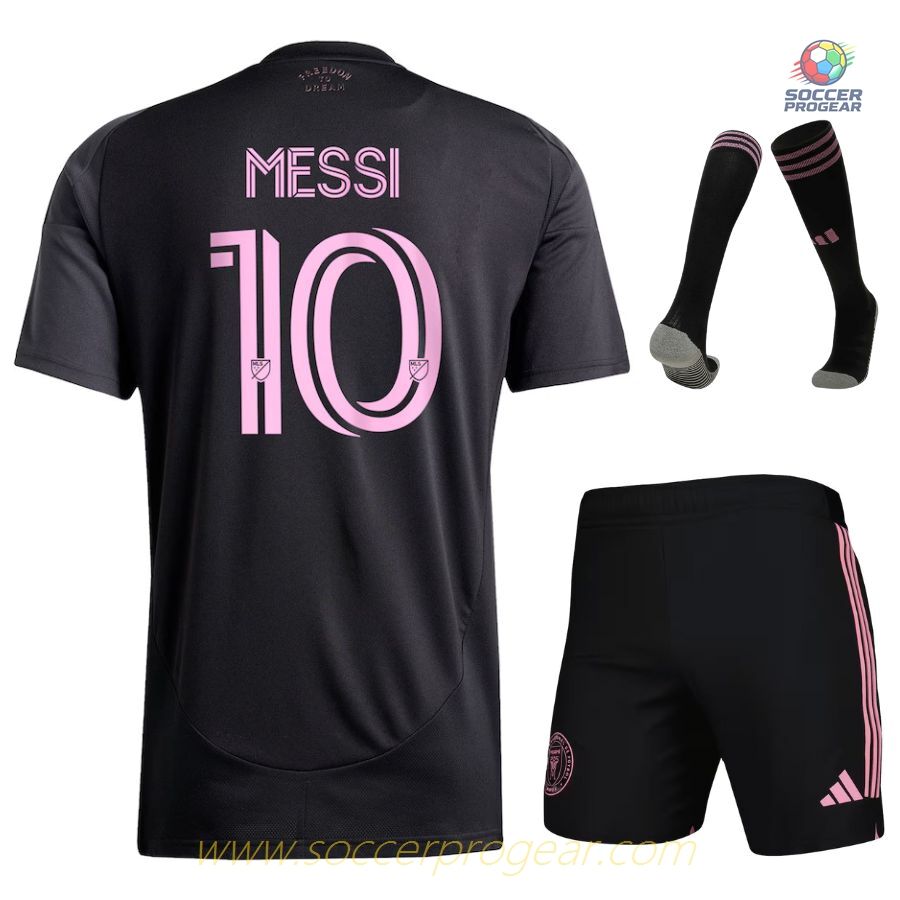 Inter Miami Away Youth Football Kit Football Jersey 2025 Messi