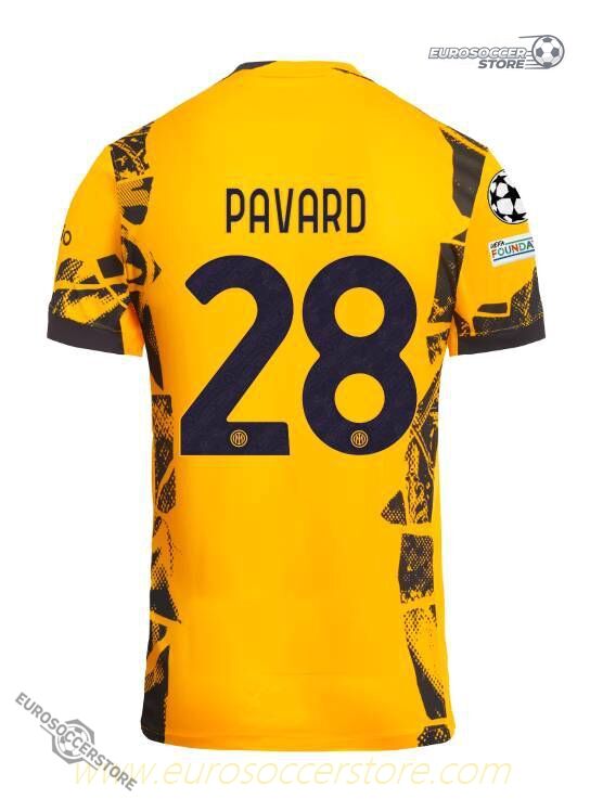 PAVARD's 28 Jersey for Inter Milan in the 24-25 Champions League Final