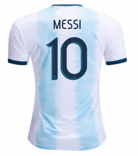 2019-20 ARGETINA HOME SOCCER JERSEY SHIRT LIONEL MESSI 10 - Messi